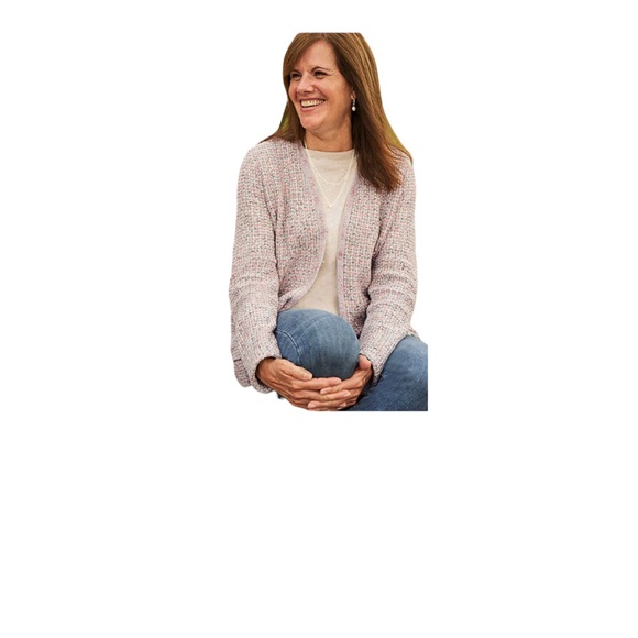 J. Jill Pink and Gray Cardigan - Picture 2 of 13